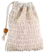 Sac exfoliant en sisal naturel